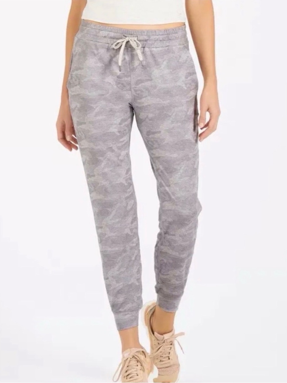Vuori Performance Jogger Light Gray Camo Size Small